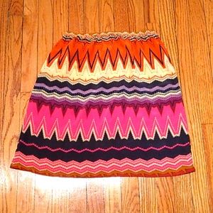 Vibrant print mini skirt